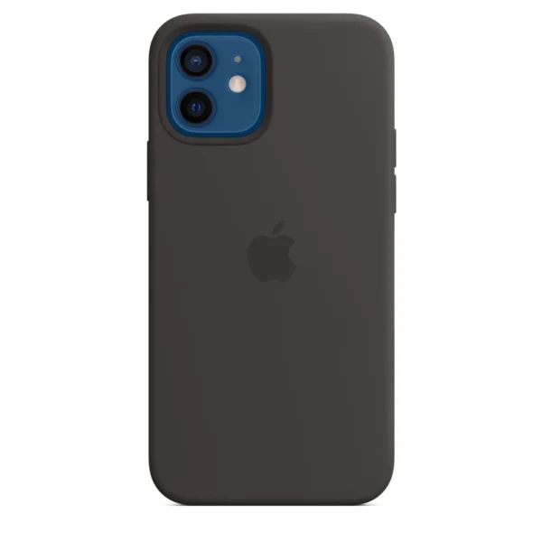 iPhone 12 | 12 Pro Original Silicone Case with MagSafe Supported | Black - Image 2