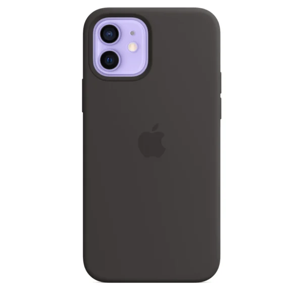 iPhone 12 | 12 Pro Original Silicone Case with MagSafe Supported | Black - Image 3