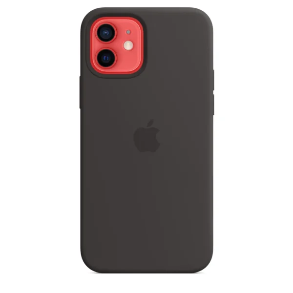 iPhone 12 | 12 Pro Original Silicone Case with MagSafe Supported | Black - Image 4