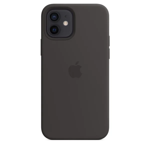 iPhone 12 | 12 Pro Original Silicone Case with MagSafe Supported | Black - Image 5