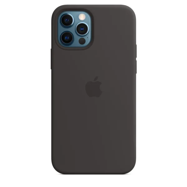 iPhone 12 | 12 Pro Original Silicone Case with MagSafe Supported | Black - Image 6