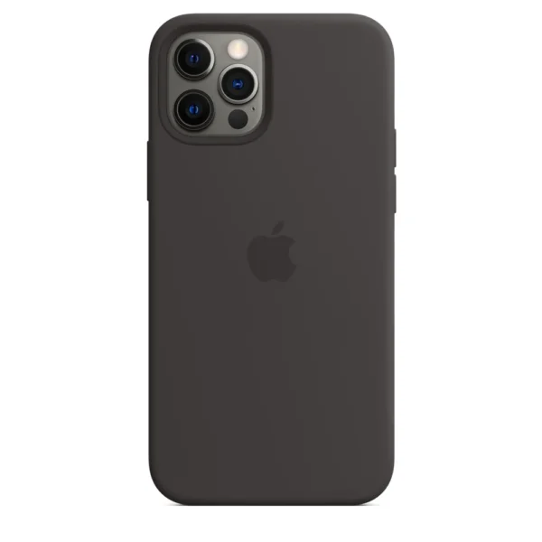 iPhone 12 | 12 Pro Original Silicone Case with MagSafe Supported | Black - Image 8