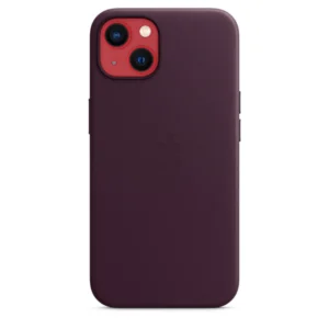 iPhone 13 Leather Case with MagSafe | Dark Cherry