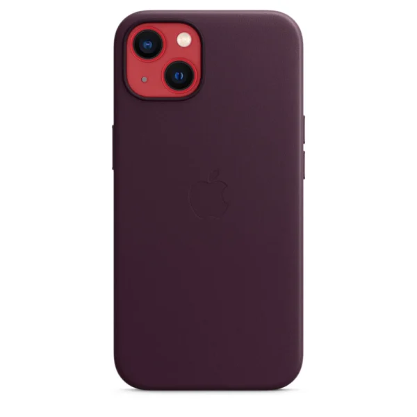 iPhone 13 Leather Case with MagSafe | Dark Cherry