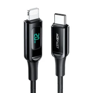 ACEFAST C6-01 USB-C to Lightning Zinc Alloy Digital Display Braided Charging Data Cable